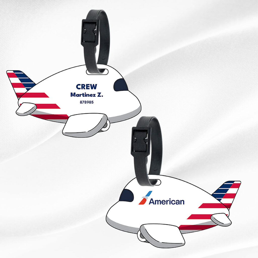 Personalized Luggage Tag for Pilots | American Airlines QR
