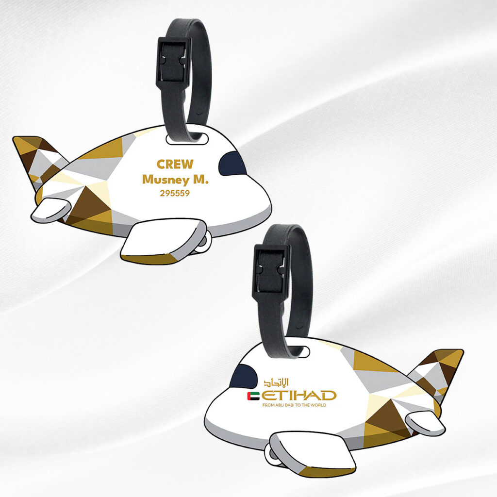 Custom Cabin Crew Tag | Airline Bag Tag with QR Code