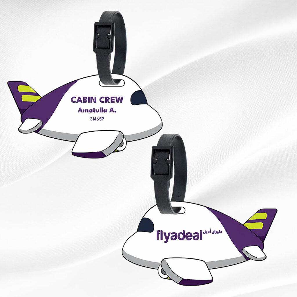 Flight Crew Personalized Bag Tag | QR Code Tracking