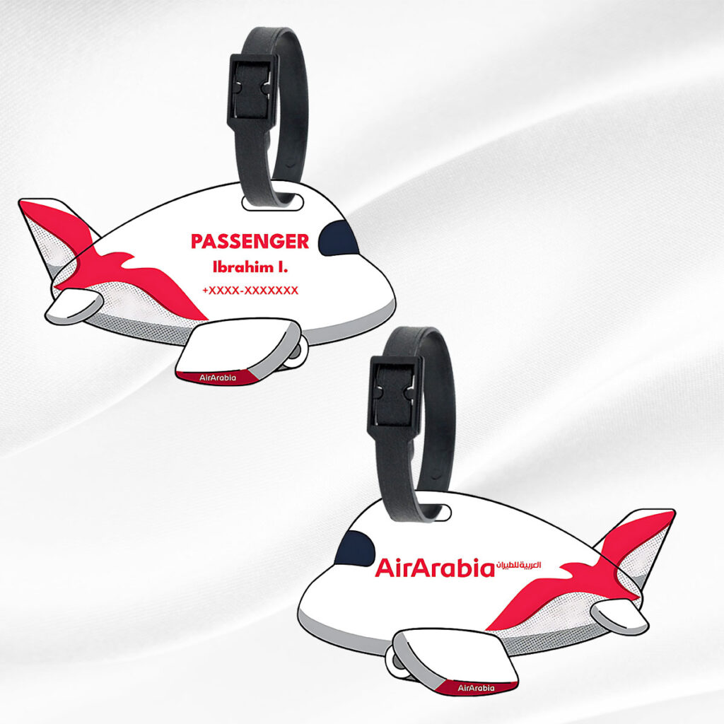 Air Arabia QR Luggage Tag | Cabin Crew Essentials