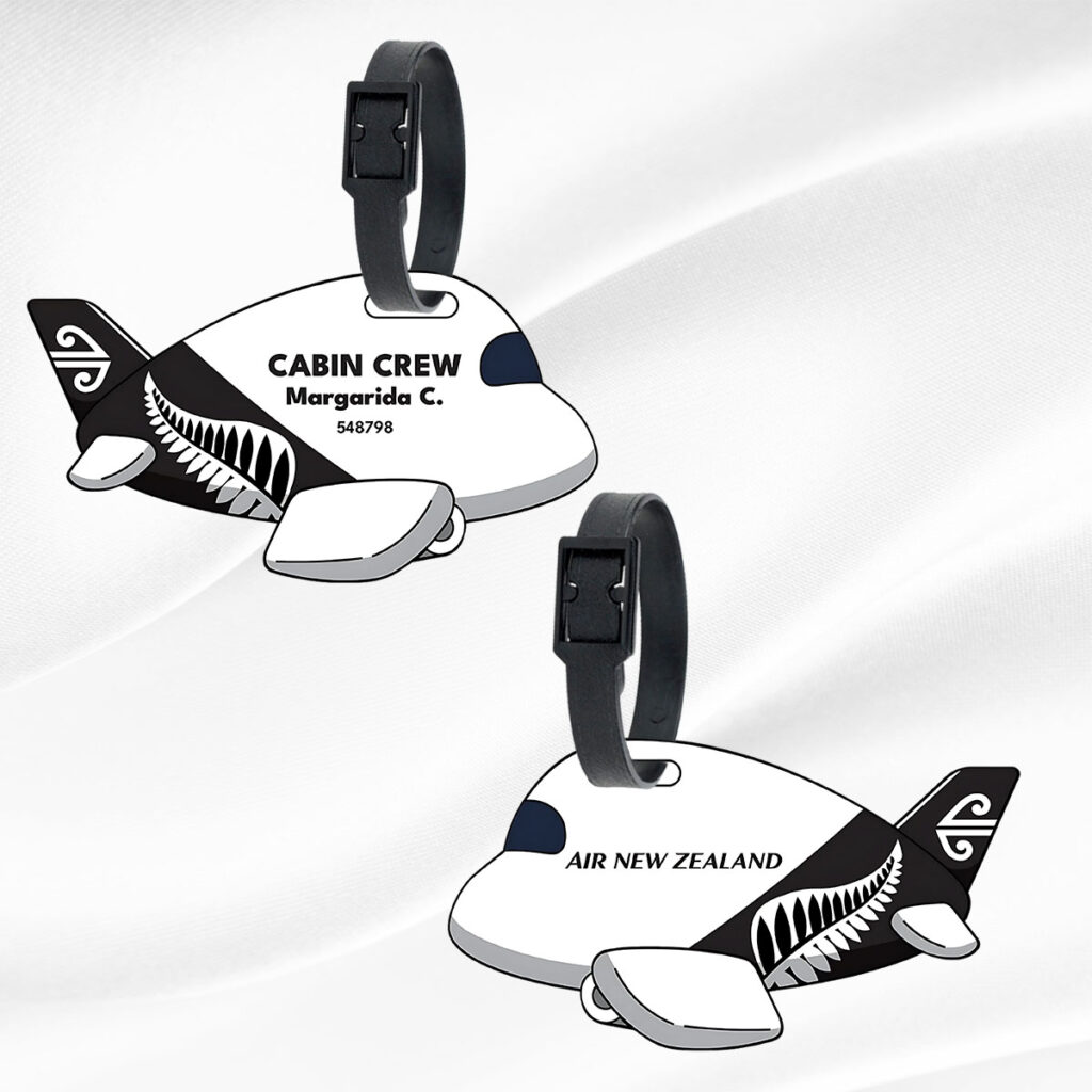 Air New Zealand Bag Tag | QR Code for Flight Crew
