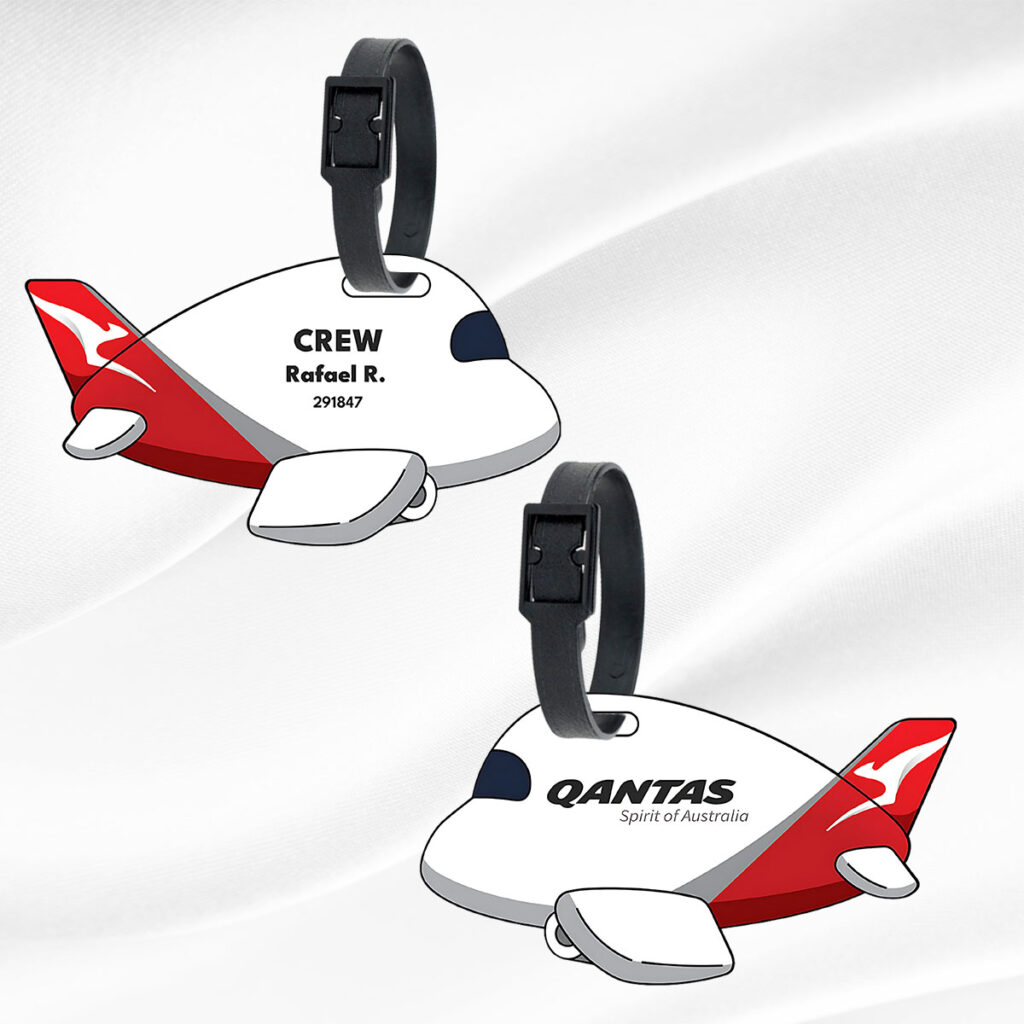 Custom Cabin Crew Tag | Airline Bag Tag with QR Code