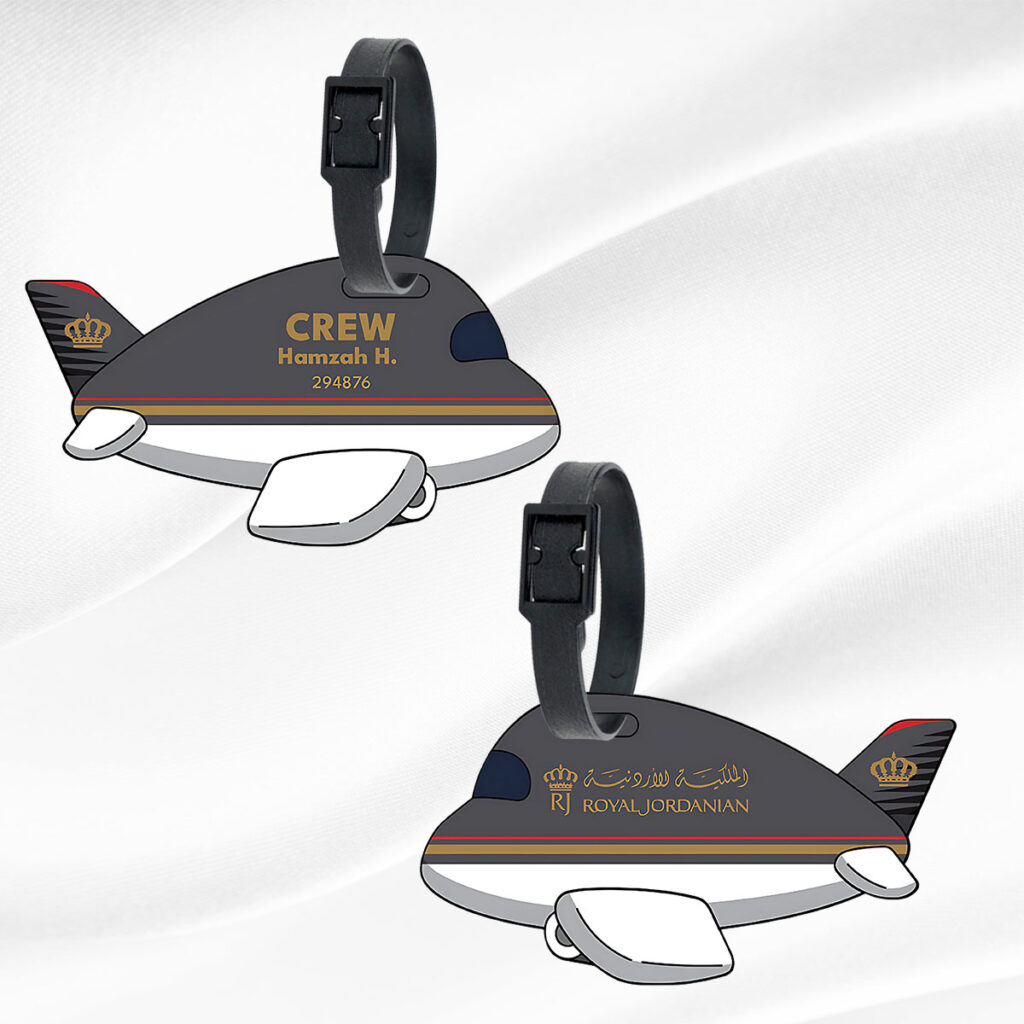 Custom Cabin Crew Tag | Airline Bag Tag with QR Code