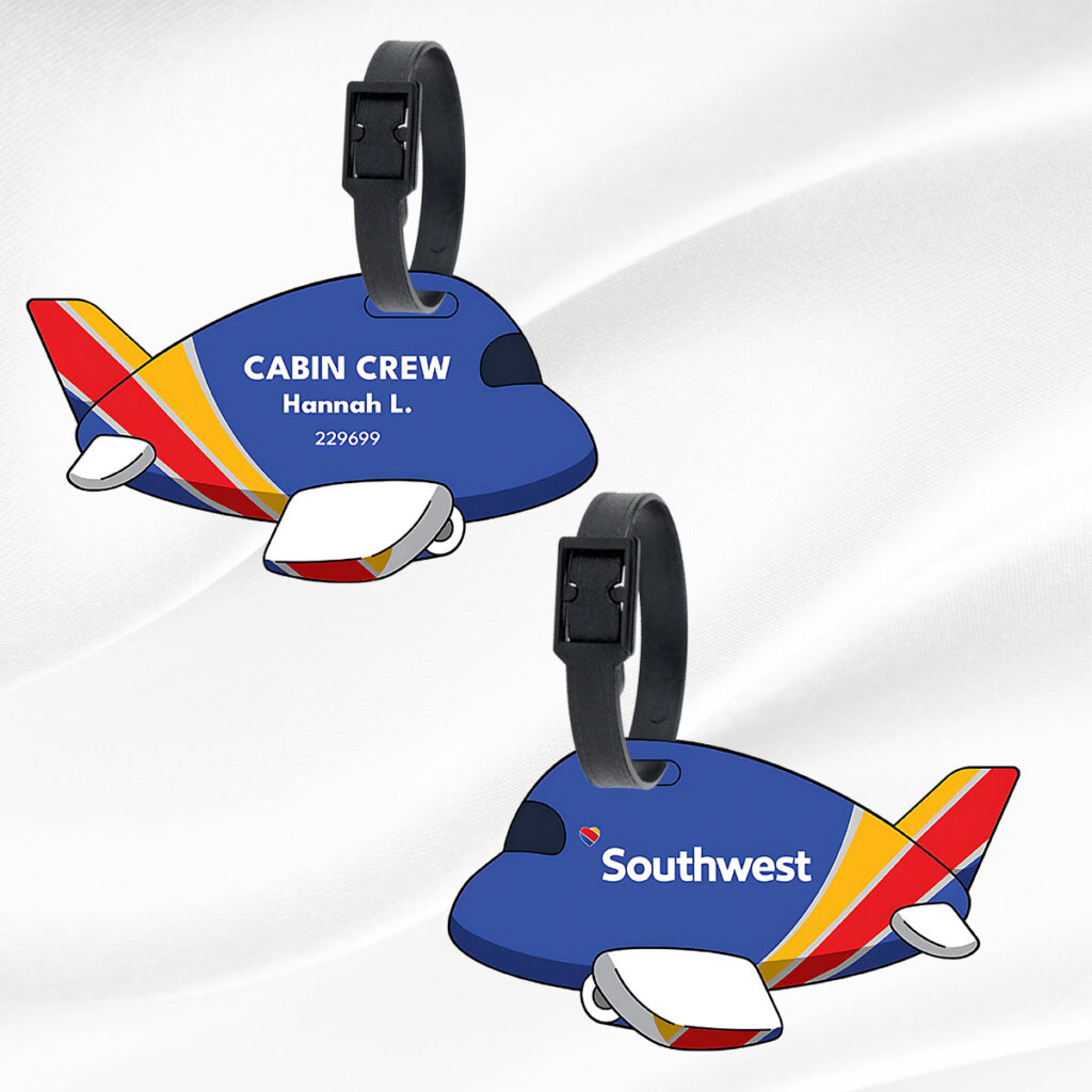 Flight Crew Personalized Bag Tag | QR Code Tracking
