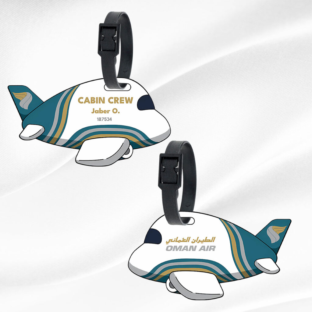 QR Code Aircrew Luggage Tag | Customizable for Airlines