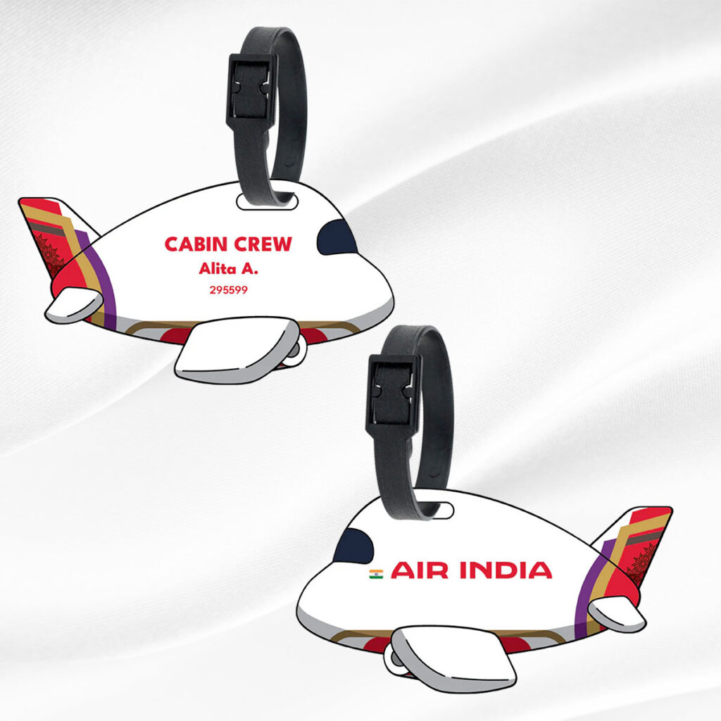 Air India Limited Flight Crew Personalized Bag Tag
