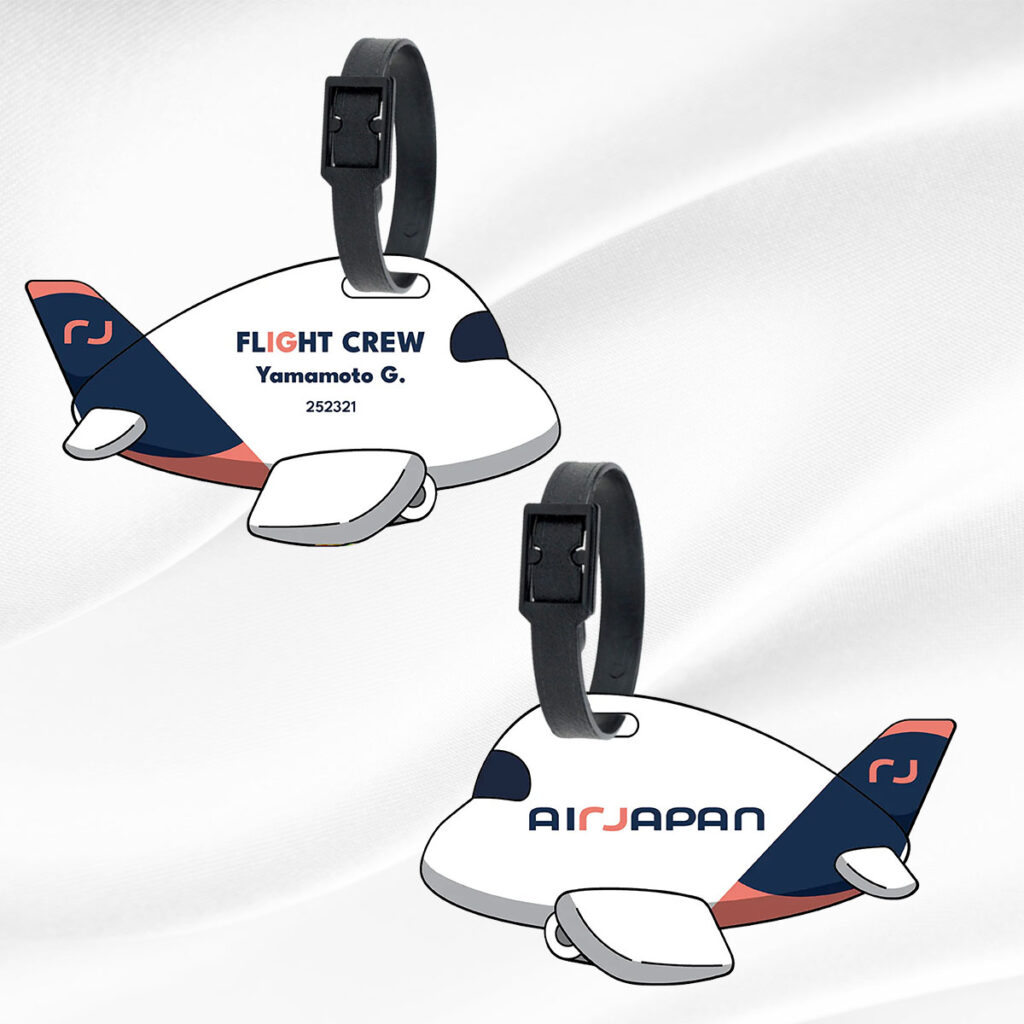 Air Japan Bag Tag | QR Code for Flight Crew