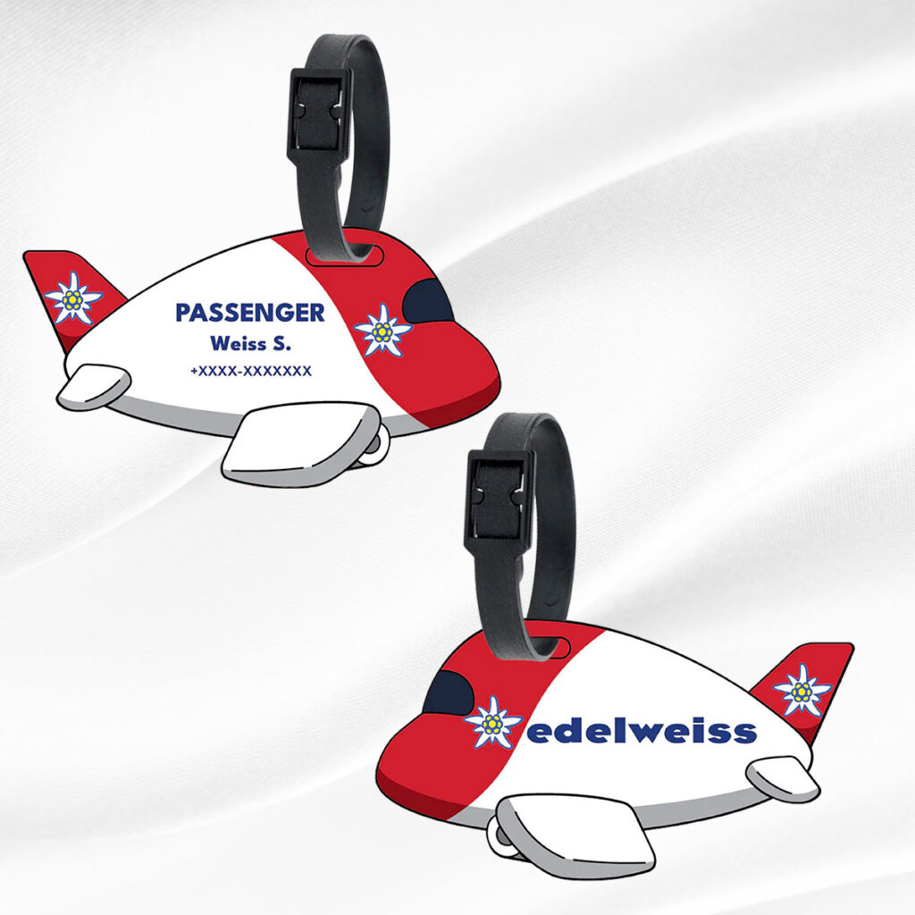 Edelweiss Air QR Luggage Tag | Cabin Crew Essentials