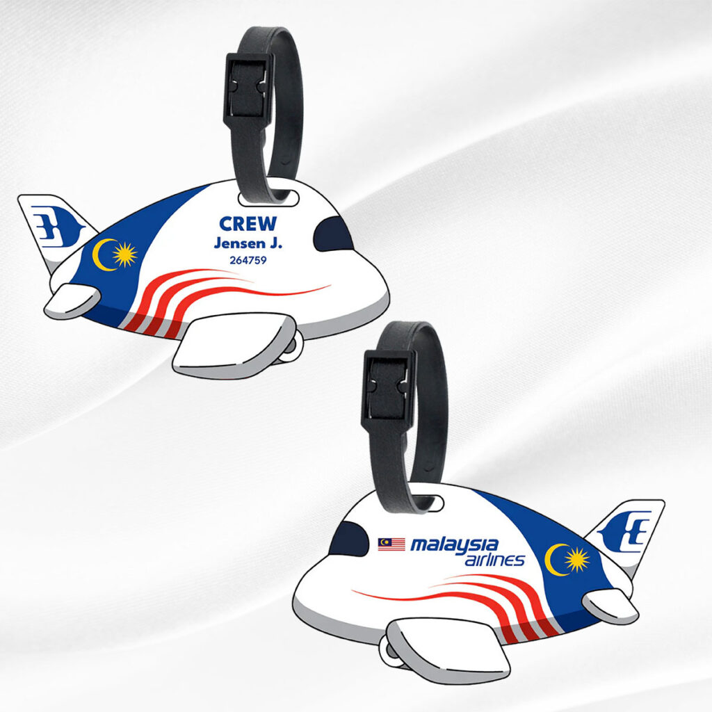 Malaysia Airlines Flight Crew Personalized Bag Tag