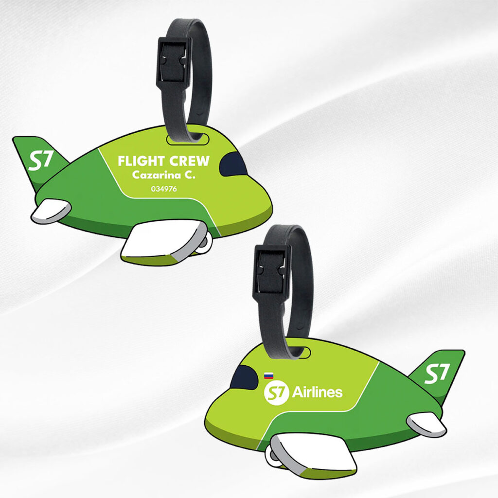 S7 Airlines Aircrew Luggage Tag | Customizable
