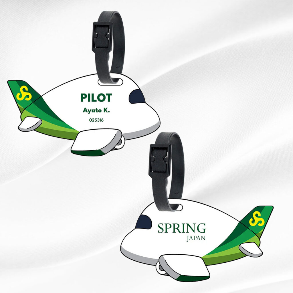 Spring Airlines Japan Luggage Tag | Custom QR for Pilots