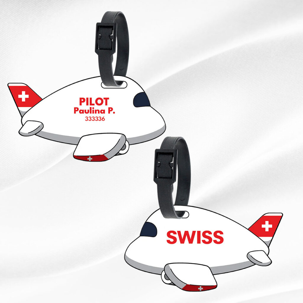Swiss International Air Lines Custom Cabin Crew Tag | Airline Bag Tag