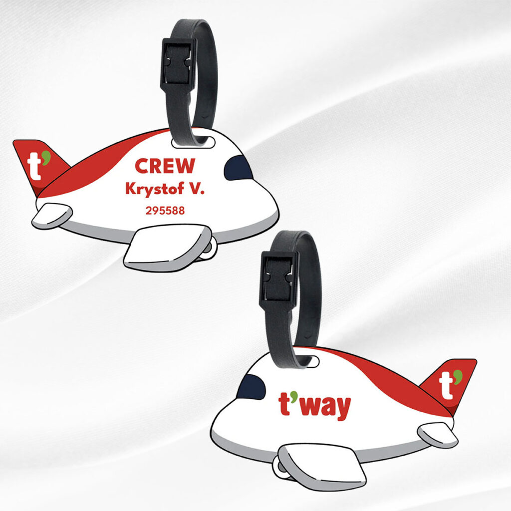 Personalized Tway Airlines Crew Tag