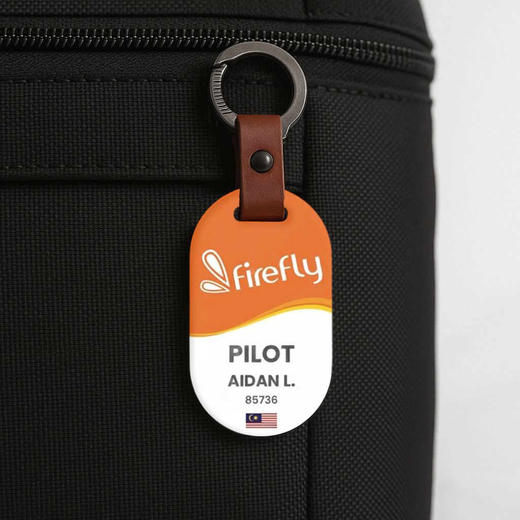 Fire Fly FY luggage tag