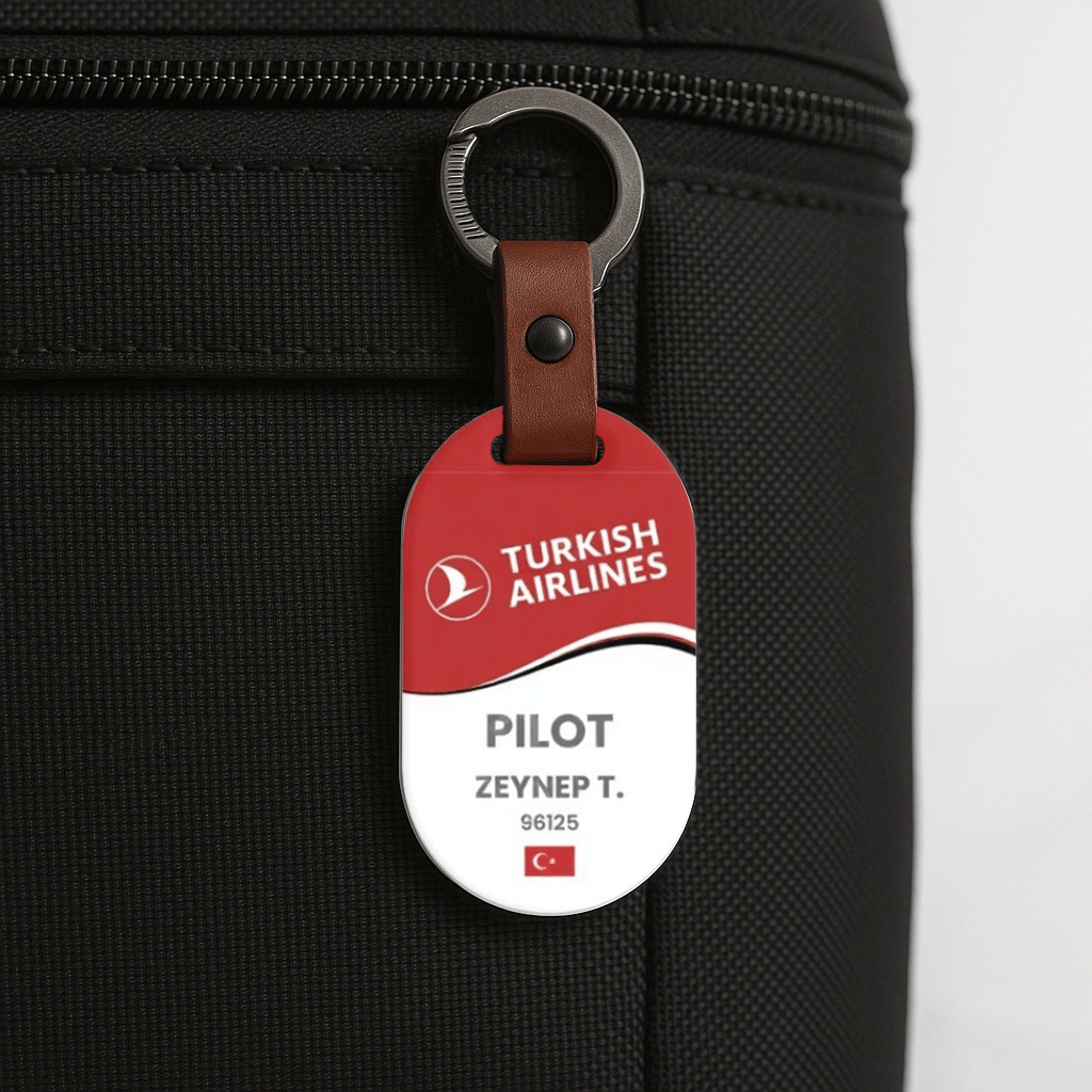 Turkish Airlines TK luggage tag