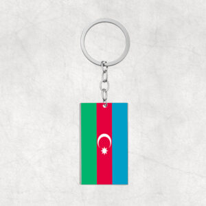 Azerbaijan-Proud Flag Keychain