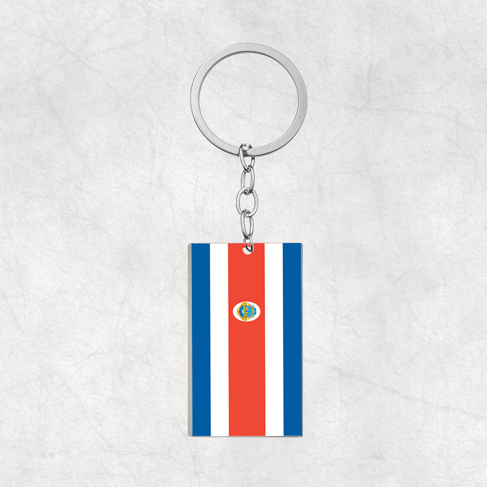 Costa Rica-Love My Country Keychain
