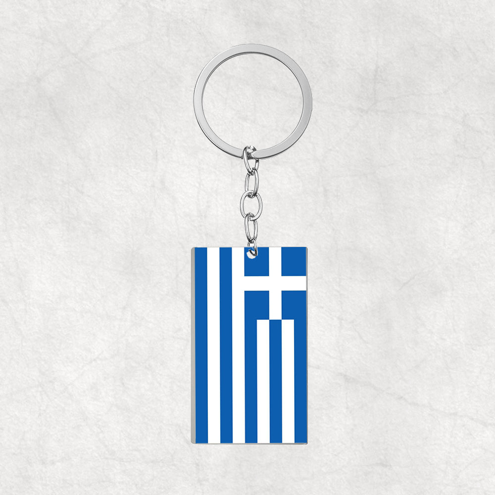 Greece-Flag Keychain Gift