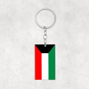 Kuwait-Compact Flag Keyring