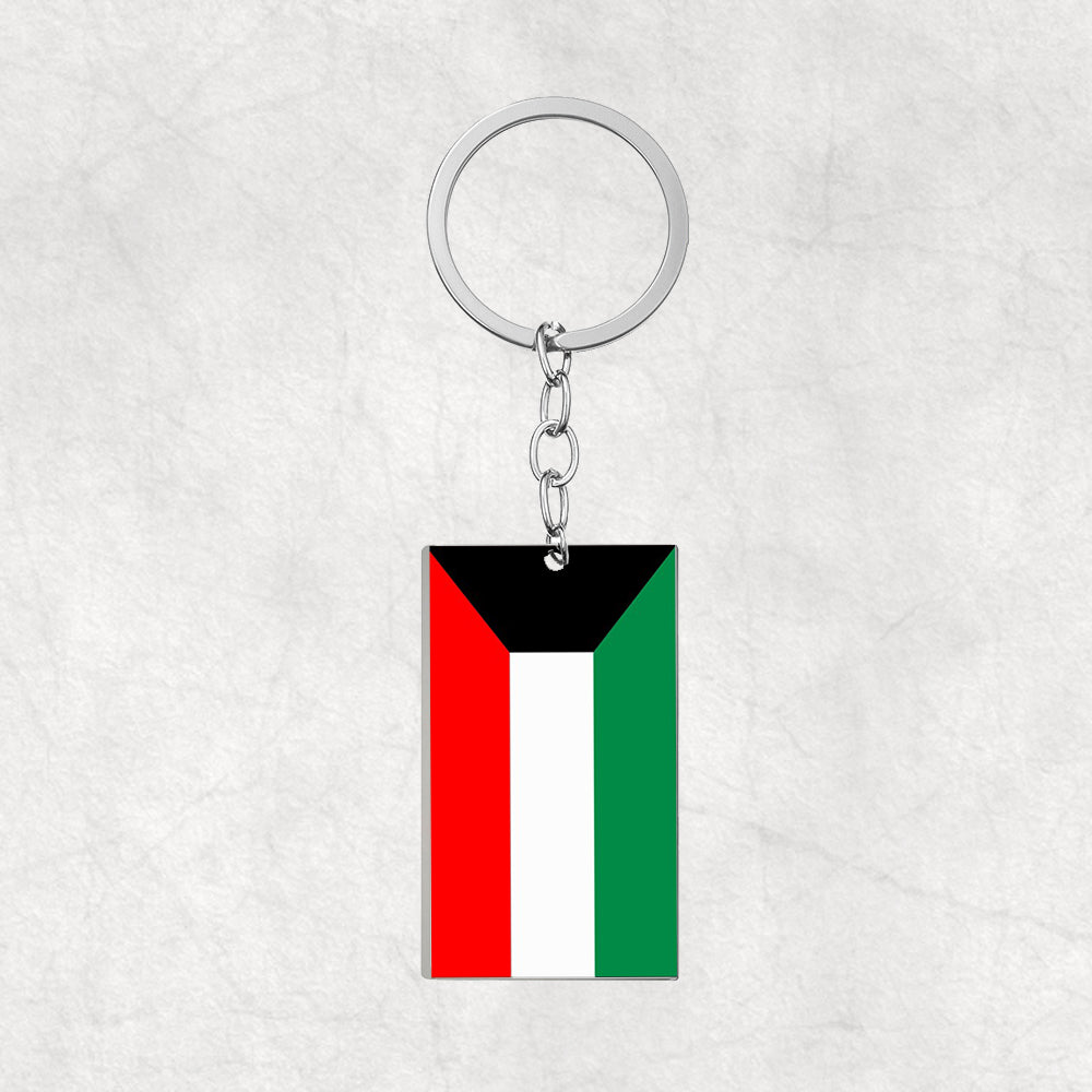 Kuwait-Compact Flag Keyring