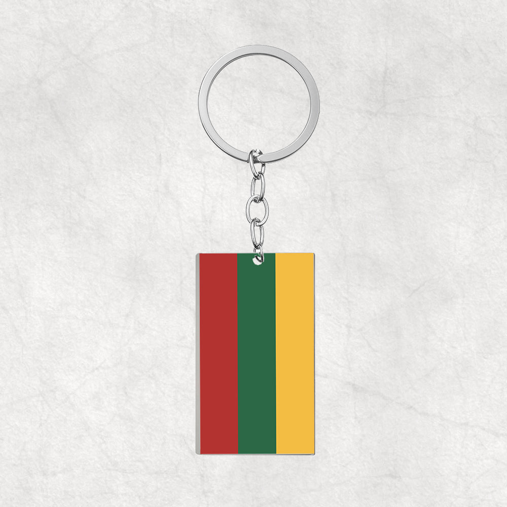 Lithuania-Classic Flag Keychain