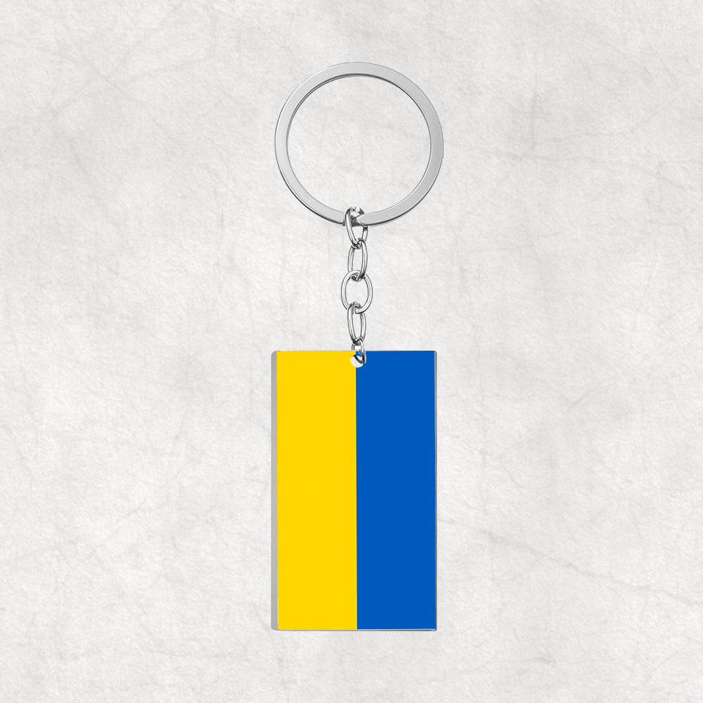 Ukraine-Flag Keychain for Expats