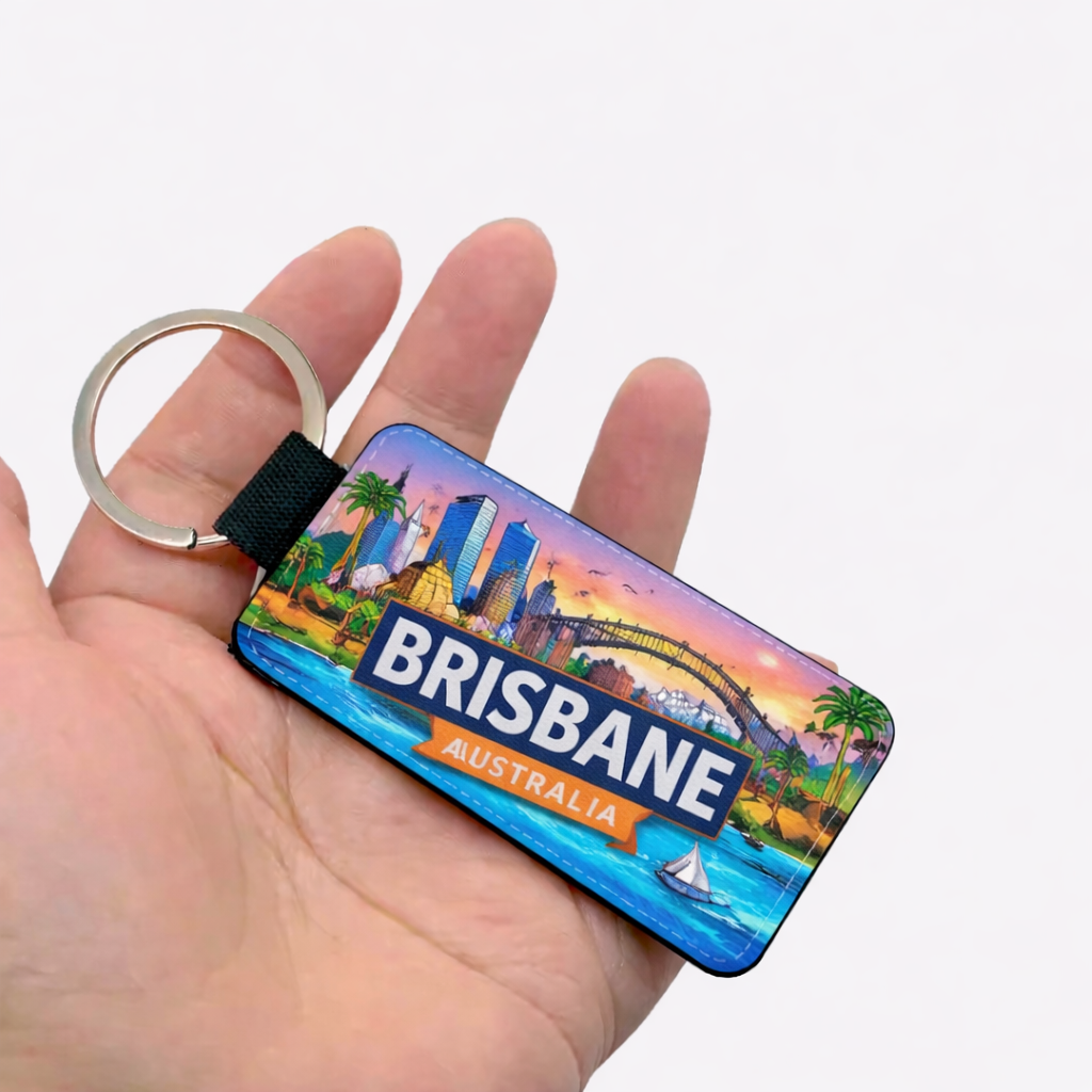 Brisbane smart luggage tag with Koala mascot