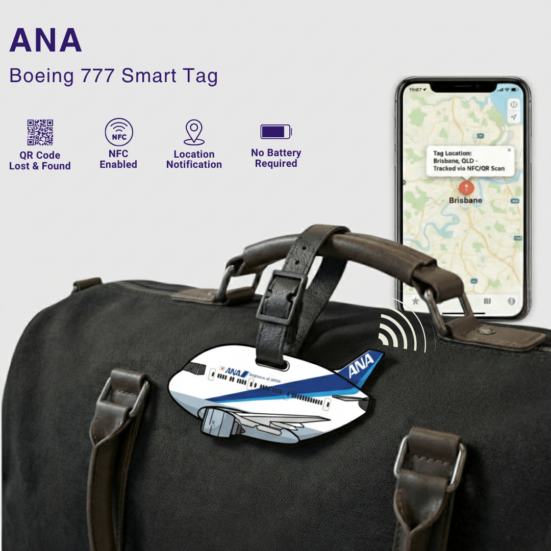 All Nippon Airways Boeing 777 Smart Luggage Tag 1 All Nippon Airways-Aviation-gift-Boeing-777-merchandise