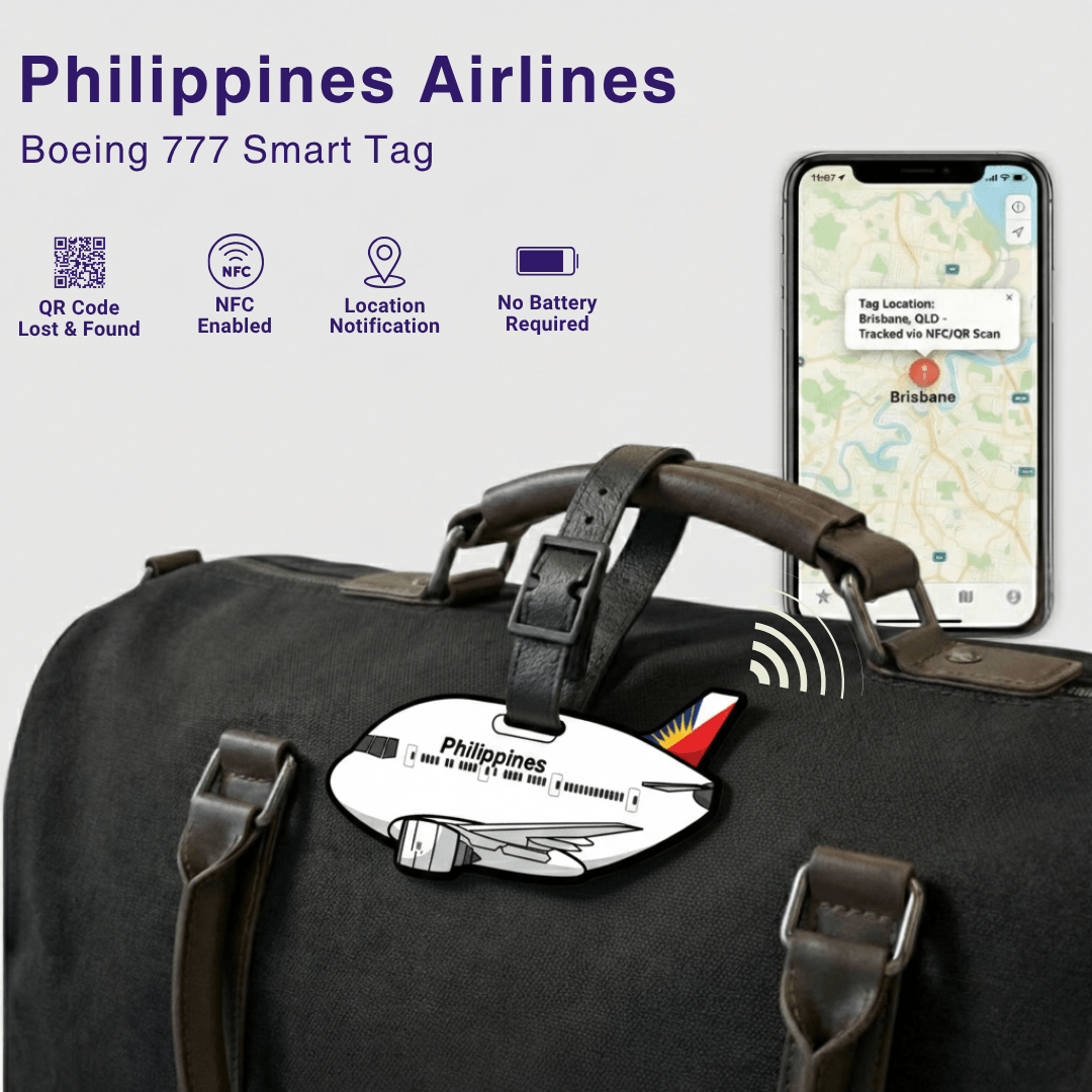 Philippine Airlines Boeing 777 Smart Luggage Tag 1 Philippine Airlines-Aviation-gift-Boeing-777-merchandise