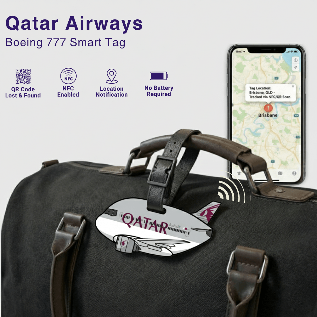 Qatar Airways Boeing 777 Smart Luggage Tag 1 Qatar Airways Boeing 777 Smart Luggage Tag