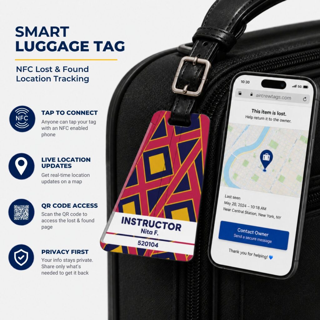 Batik Air Luggage Tag – Tail Design Smart Tag
