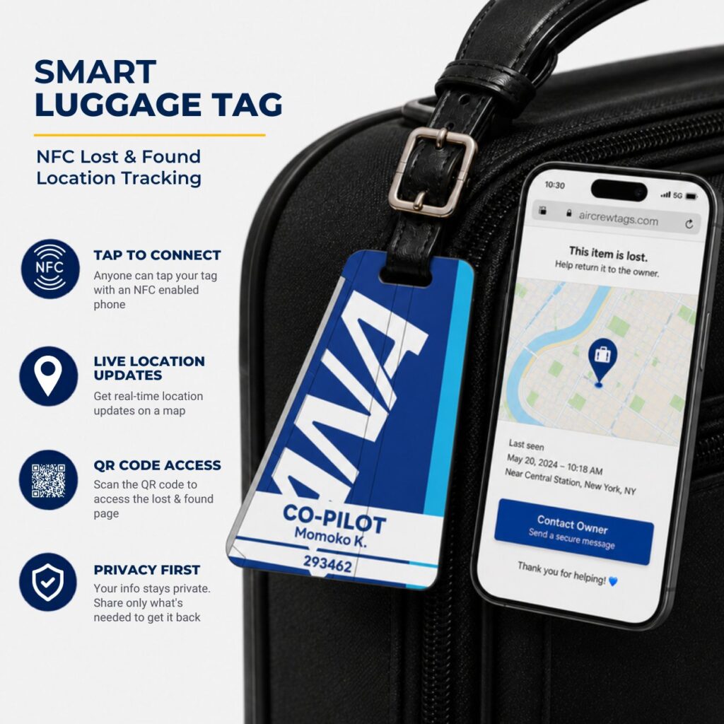 ANA Luggage Tag – Tail Design Smart Tag