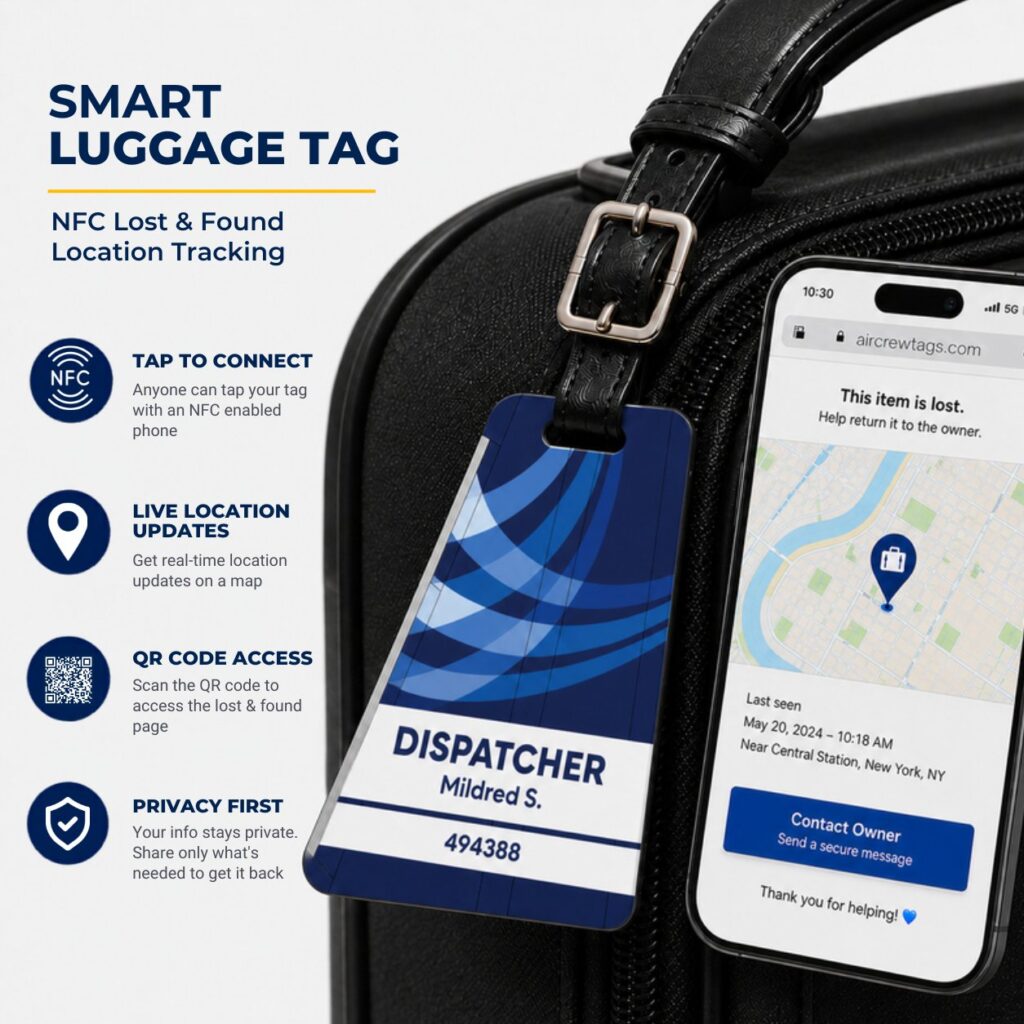 Airbus Luggage Tag – Tail Design Smart Tag