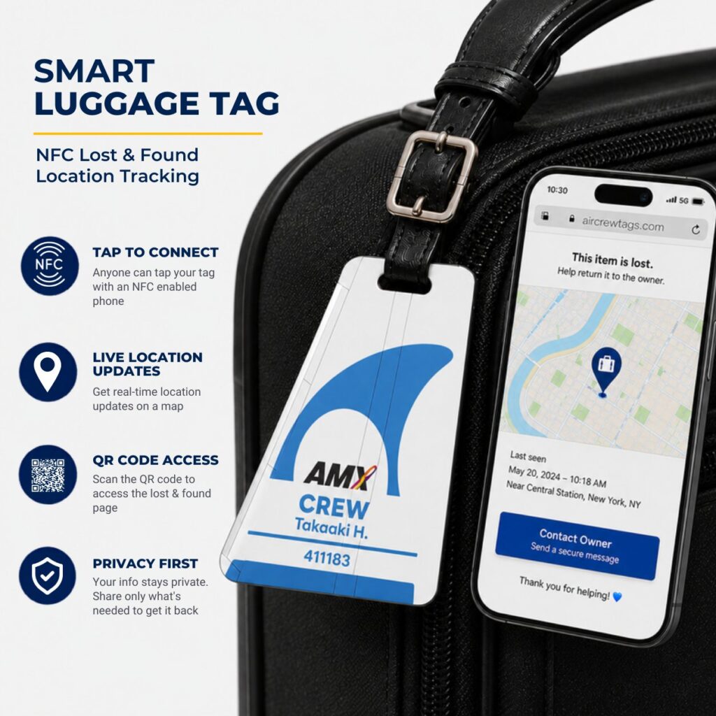 Amakusa Airlines Luggage Tag – Tail Design Smart Tag