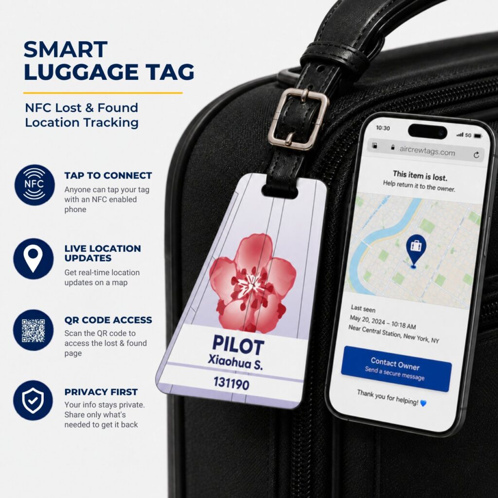 China Airlines Luggage Tag – Tail Design Smart Tag
