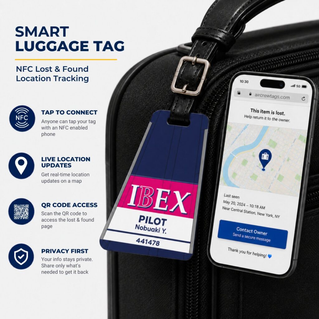 IBEX Luggage Tag – Tail Design Smart Tag