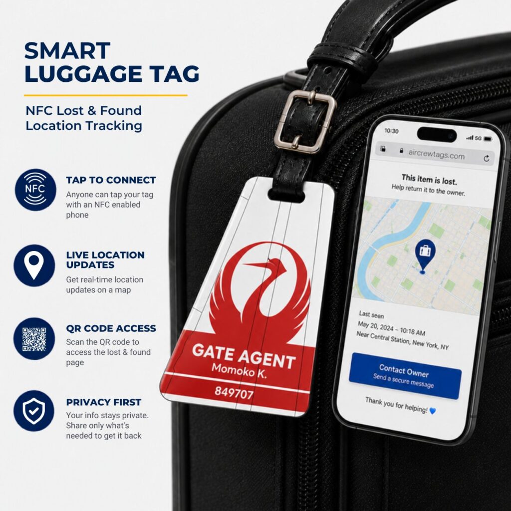 Japan Airlines Luggage Tag – Tail Design Smart Tag