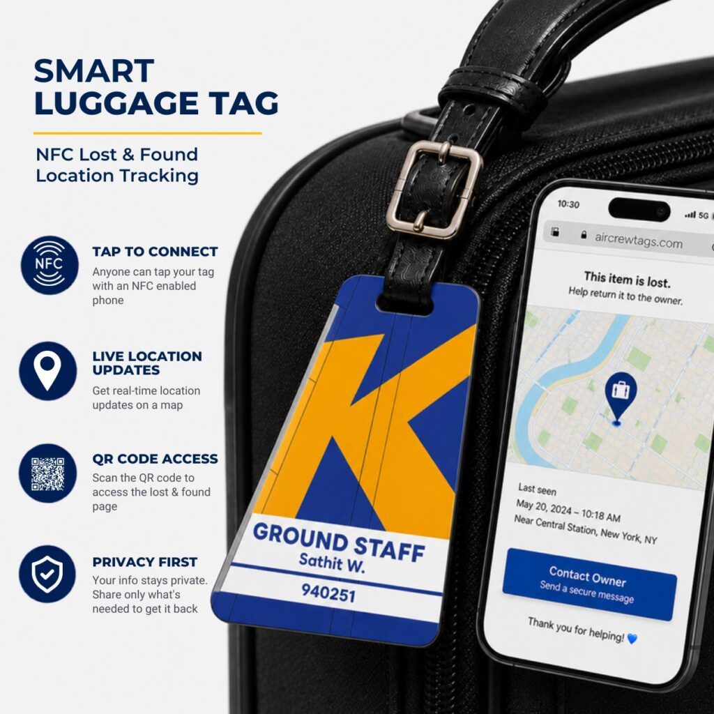 K-Mile Luggage Tag – Tail Design Smart Tag