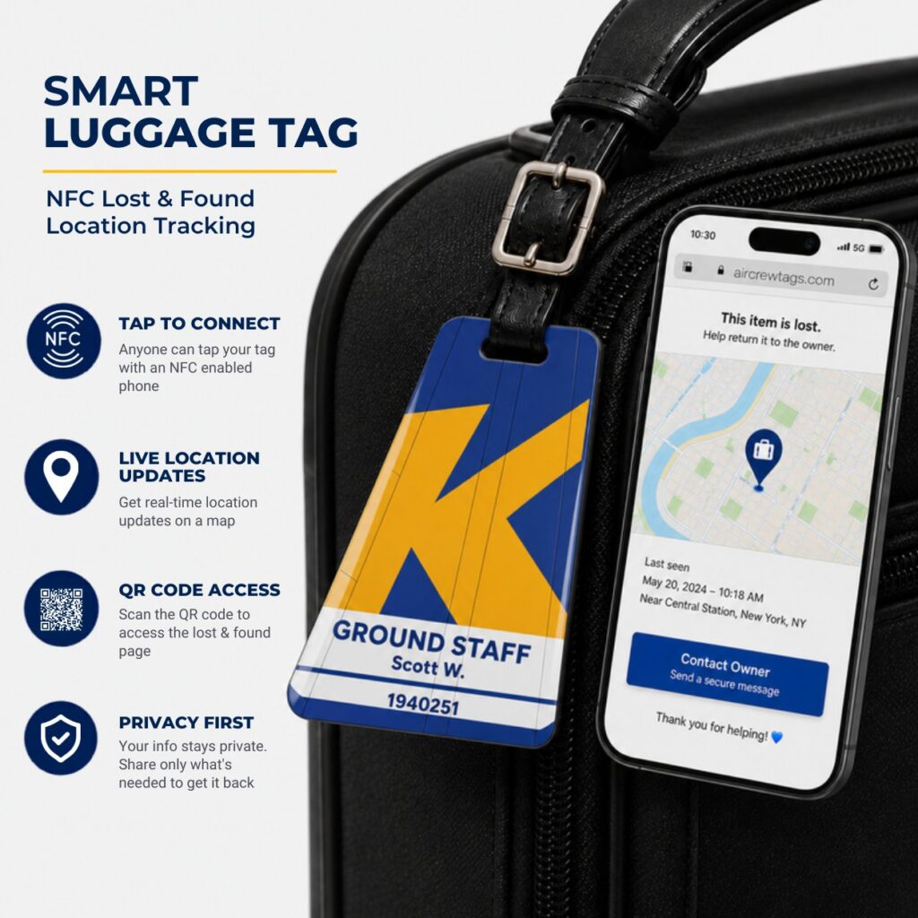 Nok Air Luggage Tag – Tail Design Smart Tag