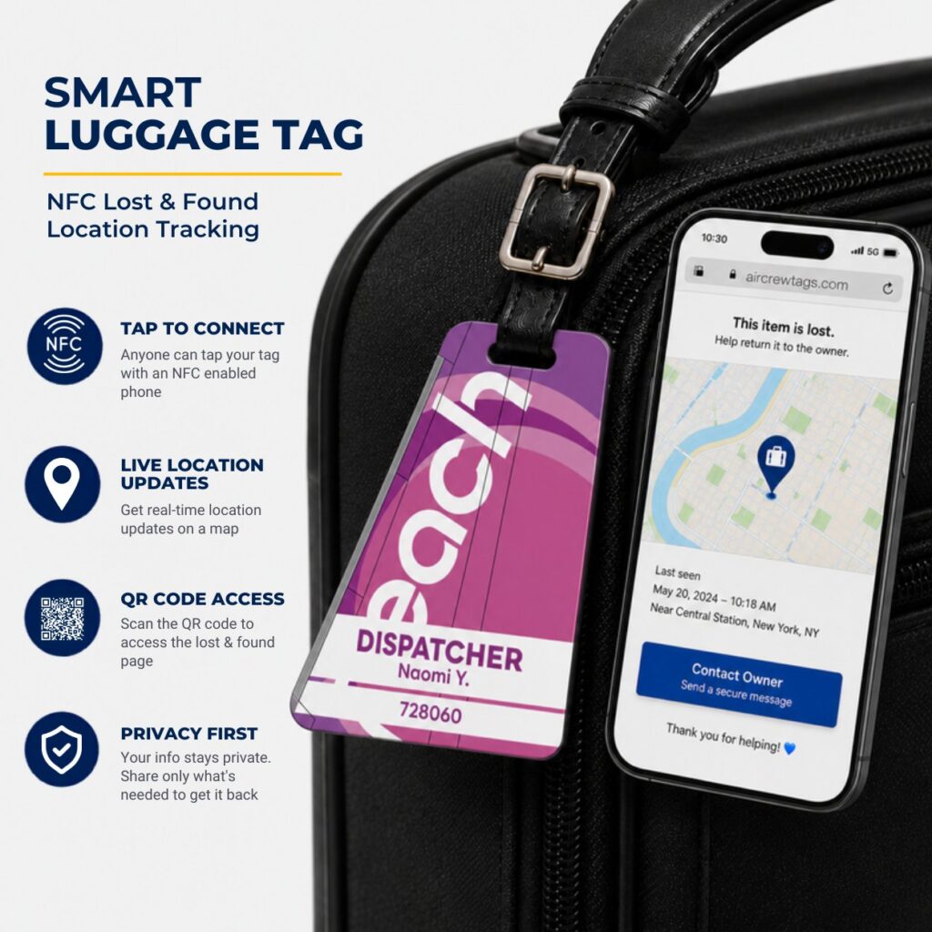 Peach Air Luggage Tag – Tail Design Smart Tag