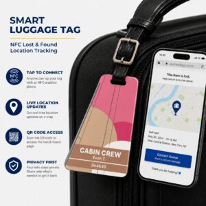 Peach Air - 15 years anniversary Luggage Tag – Tail Design Smart Tag