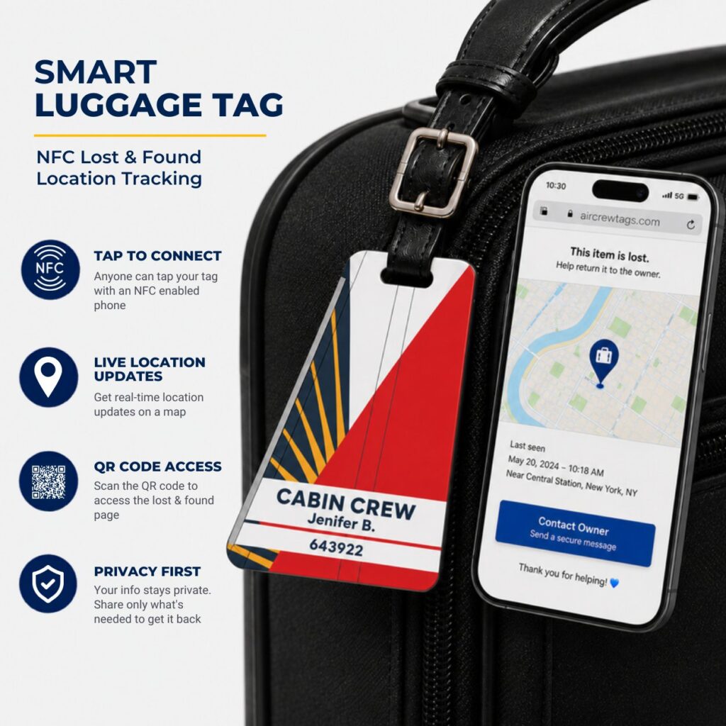 Philippine Airlines Luggage Tag – Tail Design Smart Tag