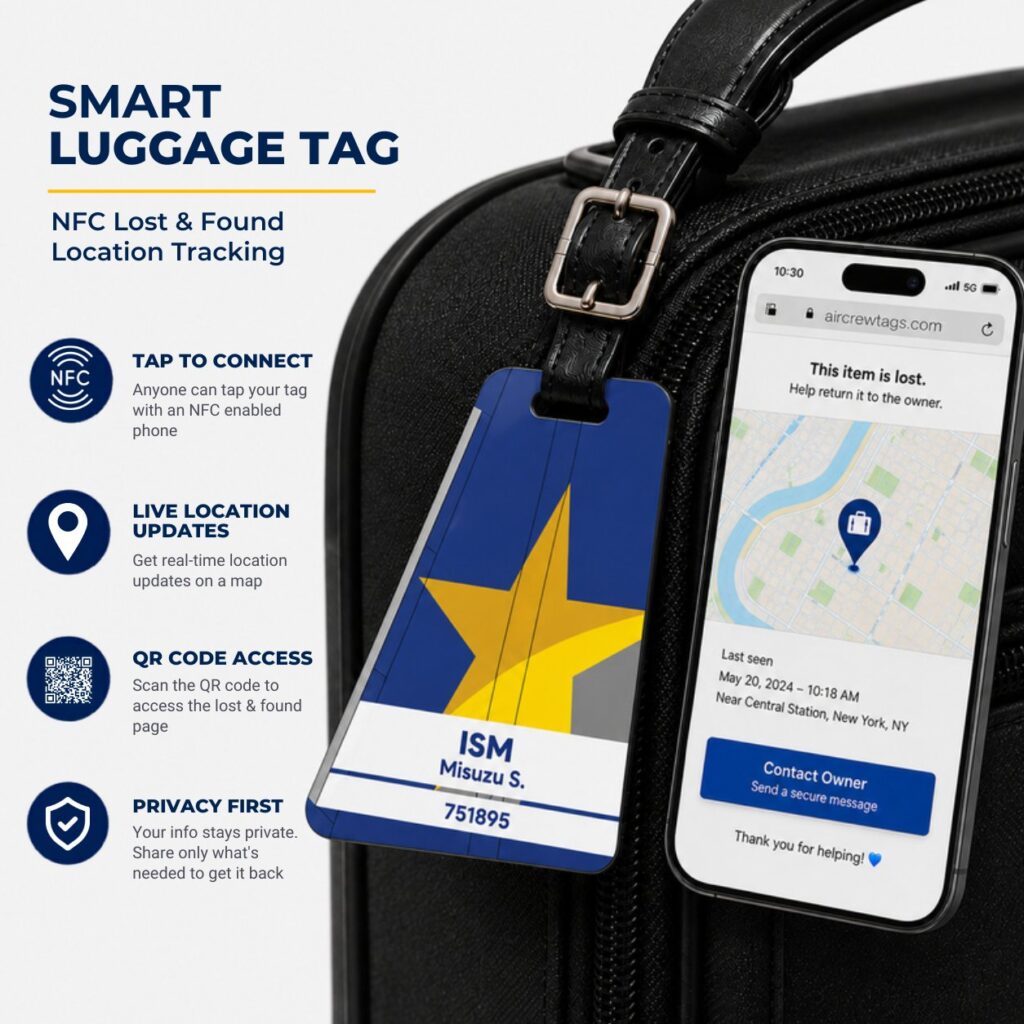 Skymark Luggage Tag – Tail Design Smart Tag