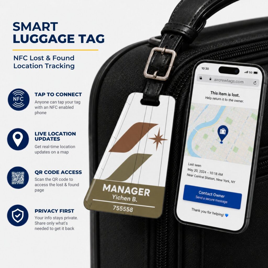 Starlux Luggage Tag – Tail Design Smart Tag