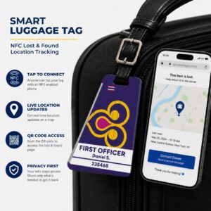 Thai Airways Luggage Tag – Tail Design Smart Tag