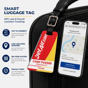 Vietjet Air Luggage Tag – Tail Design Smart Tag