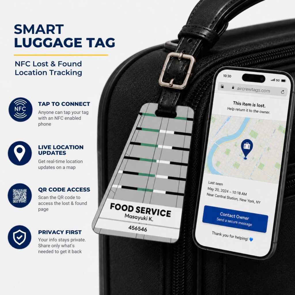 Zipair Luggage Tag – Tail Design Smart Tag