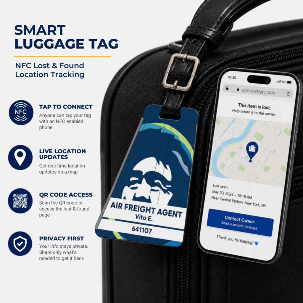 Alaska Airlines Luggage Tag – Tail Design Smart Tag
