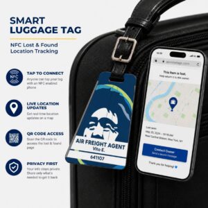 Alaska Airlines Luggage Tag – Tail Design Smart Tag