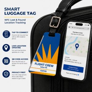 Allegiant Air Luggage Tag – Tail Design Smart Tag